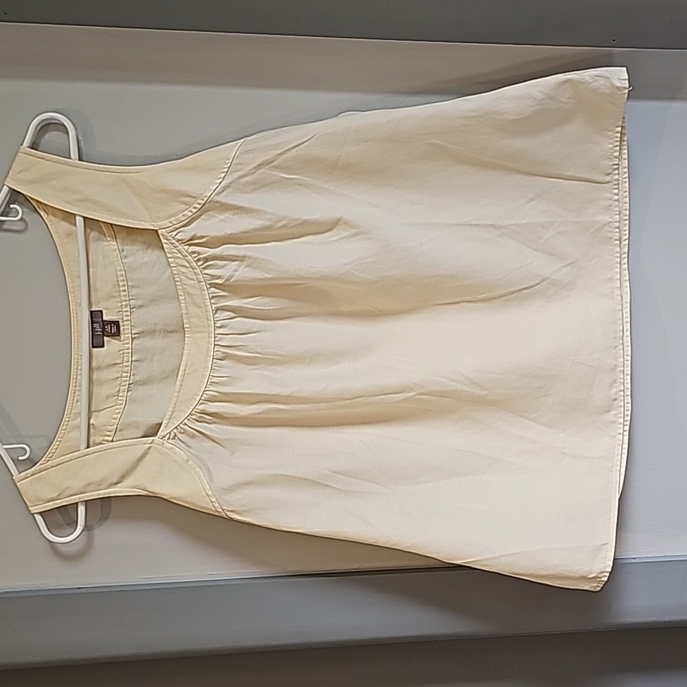 Ladies sleeveless blouse,  JJill, cream, sz PL